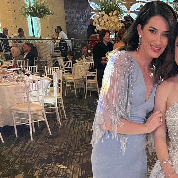 Lilac feather cocktail dress - Picture 3 of 3